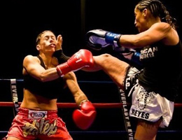 Gina Reyes Muay Thai fighter from SAn Diego California fights for IKF World Title with 3 days notice!